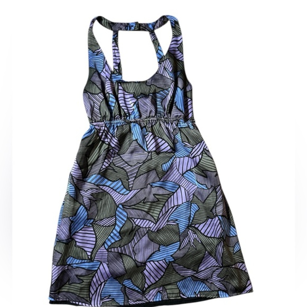 Cute printed spring and summer dress for girls Leaf Patterned Sleeveless Size:S